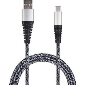 2GO USB Lade-/Datenkabel USB Type-C 3.1 Nylon  1m  silber 132873542 - Technische Artikel & Elektronik