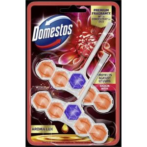 DOMESTOS WC-kocka Power 5 Aroma Lux Dahlia virág és sárkánygyümölcs 2 x 55 g 136186467 - WC illatosító