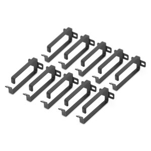 DIGITUS 10xkábelkezelő gyűrű 19 hüvelykes tokokhoz 44mmx100mm fekete RAL9005 133197967 - Kábel