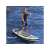 Man paddling on HYDRO FORCE White Cap Convertible SUP, inflatable paddle board, lake, water, summer, outdoor
