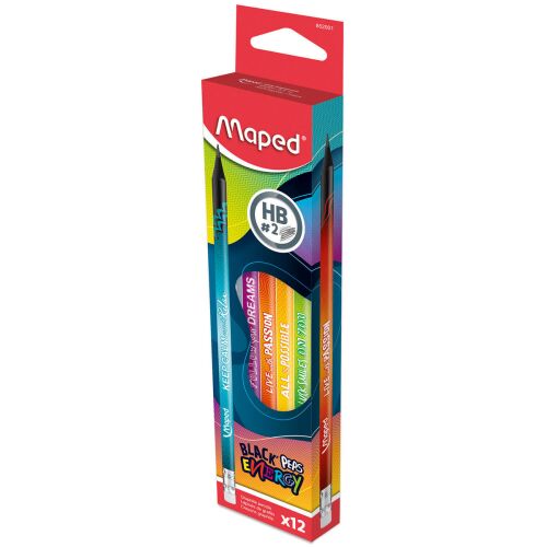 Bleistift mit Radiergummi Energy HB 12 Stück MAPED 138976258