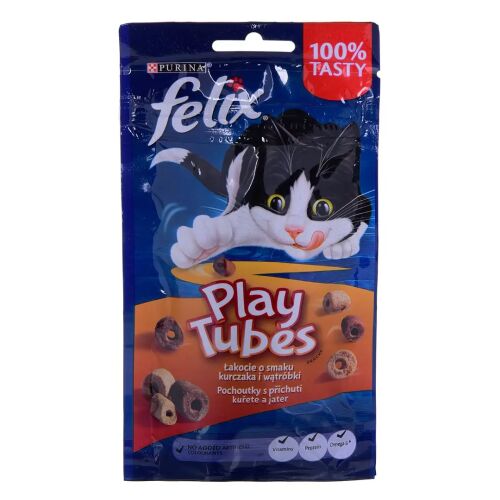 FELIX Play Tubes csirke, máj - macska csemege - 50 g 133201848