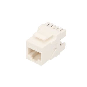 Keystone modul csatlakozó Extralink, Cat5e, UTP, RJ-45, műanyag, fehér 133202838 - Extralink