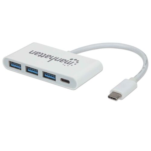 MANHATTAN USB-C 3.1 Ladeport mit 3x USB-A m. Ladeport schw. 136181451