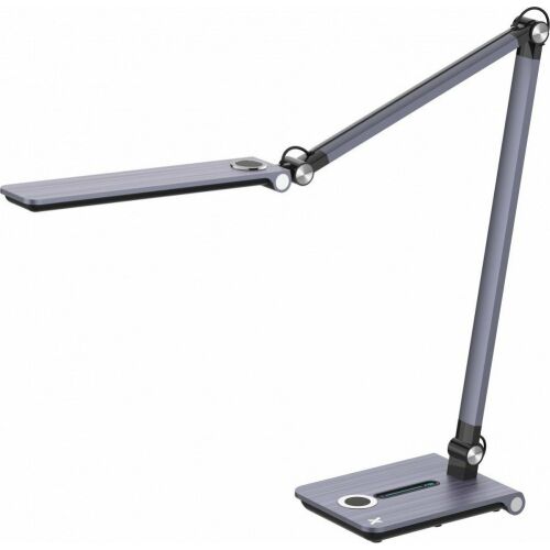 Maxcom Craft ML5000 silberne Schreibtischlampe, verstellbarer Arm, modernes Design