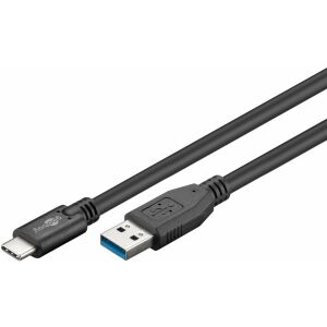 Goobay USB-C - USB-A 3.0 kábel, fekete, adatkábel - Goobay
