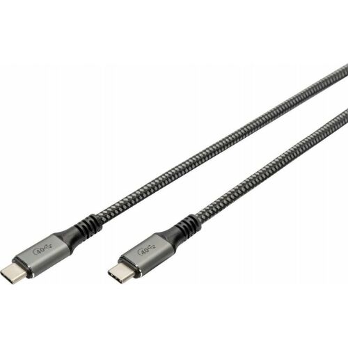 Kabel połączeniowy DIGITUS PREMIUM USB 4.0 Typ USB C/USB C M/M 40Gbps PD 3.1 240W 8K 60Hz czarny nylon 1m 132901475