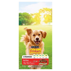 FRISKIES Active DuoT kutyaeledel, Hús, 10kg