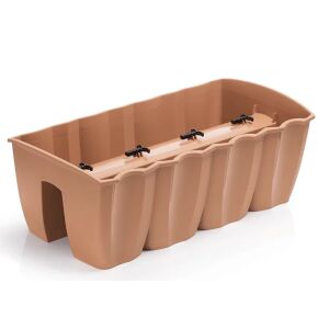 Edények a korláthoz, Prosperplast, 58 x 28 cm, Barna