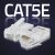 Conector modular Qoltec Plug RJ45 | CAT5e | UTP | Contacte placate cu aur | 100 de bucăți 133215682