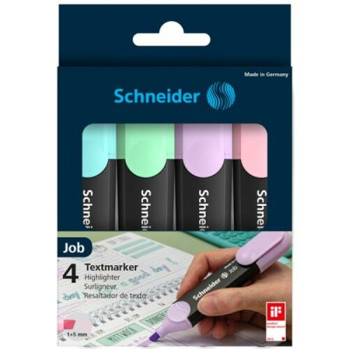 Textmarker in Pastellfarben Job in 4 Farben 132903747
