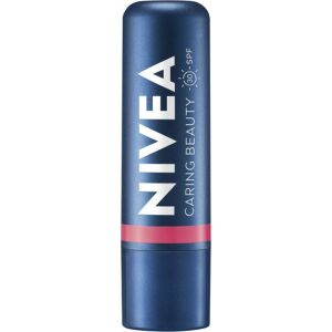 NIVEA Pomadka pielęgnująca do ust Caring Beauty 3w1 Rose 4.8 g 132907820 - Pielęgnacja ust