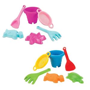 Set für Sand Castle mit 6 Elementen 132908407 - Strandartikel