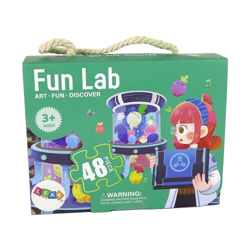 Fun Lab 48-teiliges Puzzle für Kinder, Laborthema, Lernspielzeug