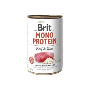 Brit Mono Protein Vită și Orez Hrană Umedă pentru Câini 400g Conservă - Hrană umedă pentru câini