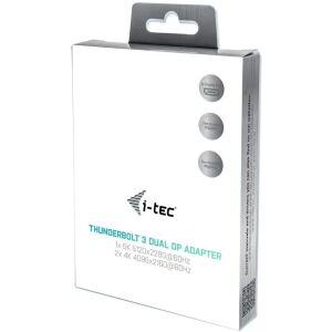 i-tec THUNDERBOLT 3 Dual Display Port video adapter notebookokhoz és táblagépekhez 2x 4K/1x 5K 132921605 - Thunder