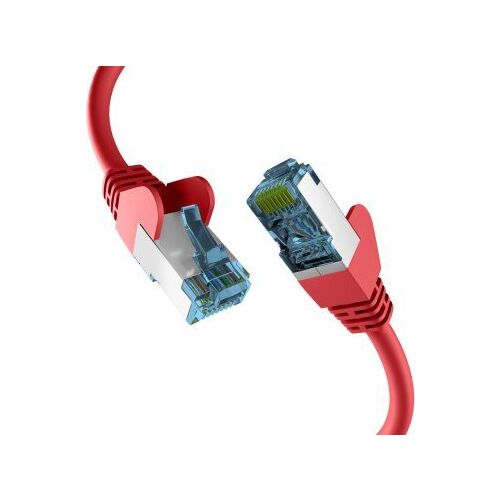 KABEL KROSOWY EFB RJ45 z KABLEM CAT7 RAW CZERWONY 25m 133227082