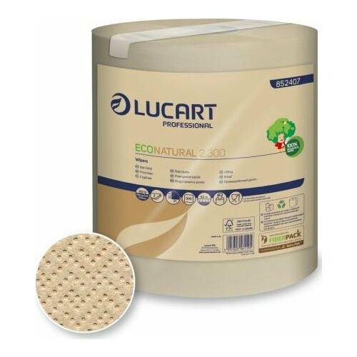 Karen Lucart EcoNatural 2.300 - Rollenreiniger, 2 Schichten, 63 m, Cellulose Fiberpack 1 Rolle 133227744