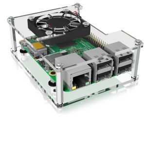 Schutzgehäuse IcyBox  Schutzgehäuse für Raspberry Pi Acryl extern retail 143397973 - Computergehäuse