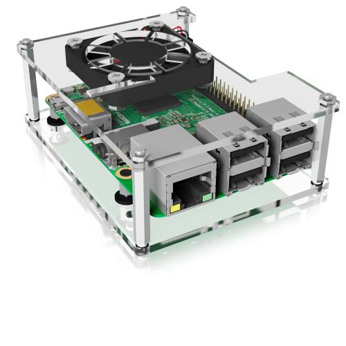 Schutzgehäuse IcyBox  Schutzgehäuse für Raspberry Pi Acryl extern retail 143397973