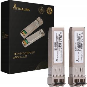Extralink SFP+10G pachet de 2 | Modul SFP+ | 10Gbps, 850nm, 300m, multimod 133230854 - Extralink