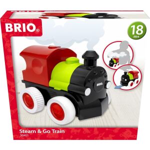 Brio Steam & Go Train 133231086 - Pociąg, element kolejowy, autostrada