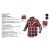 Flanel ing Neo piros-fekete-fehér 100% pamut xl 81-540-XL 132941160