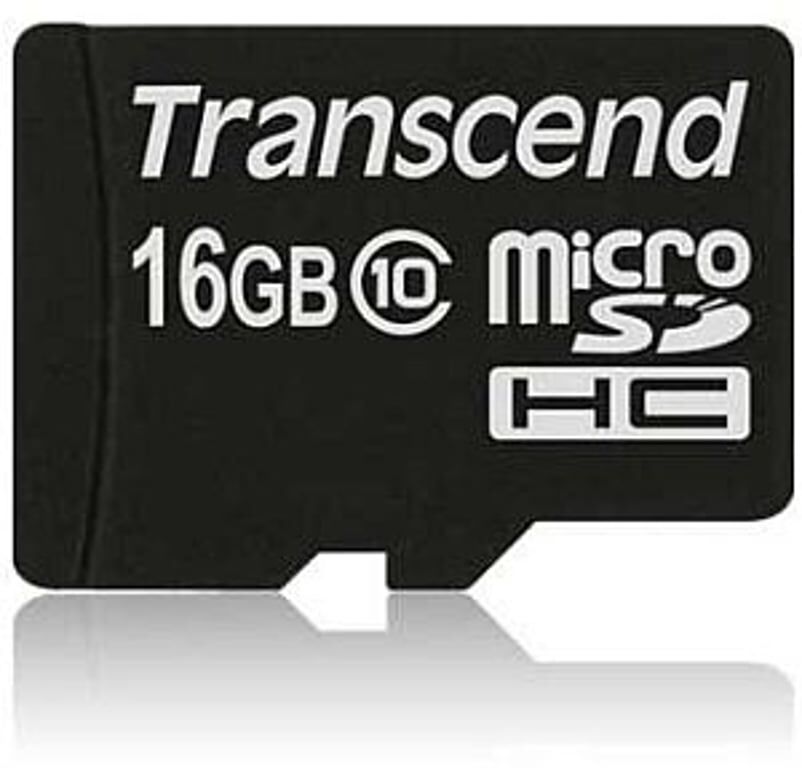 SD microSD Card  16GB Transcend SDHC Class10 (ohne Adapter)