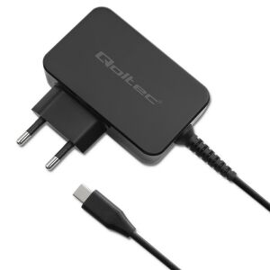 Qoltec Ładowarka GaN POWER PRO | 1xUSB-C | 30W | 5-20V | 1.5-3A | Czarna 133234753 - Qoltec