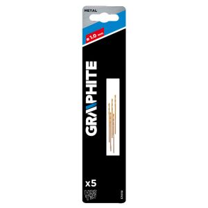 Wiertło Graphite do metalu tytanowe walcowe 1mm 5szt. (57H110) 132952355 - Akcesoria do narzędzi