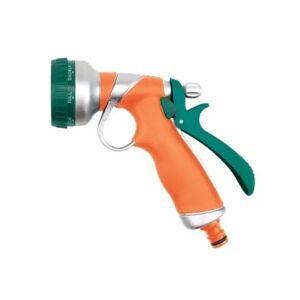 Többfunkciós szórópisztoly, Flo, műanyag, narancssárga/zöld