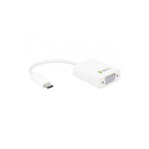 Adapter Techly USB31-VGA  USB-C 3.1 na VGA M/Ż, biały 0,15m IADAP 133239569 - Konwerter USB