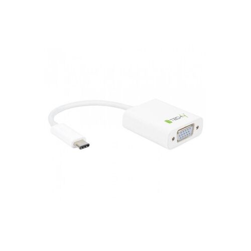 Adapter Techly USB31-VGA  USB-C 3.1 na VGA M/Ż, biały 0,15m IADAP 133239569
