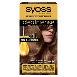 Syoss Oleo Intense 6-80 Haselnussblond Haarfarbe, permanente Ölfarbe, ohne Ammoniak - Syoss