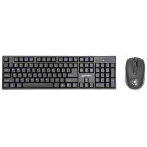 Manhattan Tastatură Mouse atașat Rf Wireless Qwerty German Negru 138908038 - Manhattan