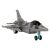 Jet R/C sivé diaľkovo ovládané lietadlo hračka bočný pohľad