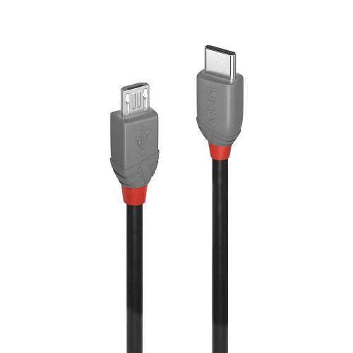 Kabel Lindy 3m USB 2.0 A do Micro-B - Antracyt