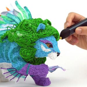 3Doodler tollal színes oroszlán szobor készítése - 3Doodler