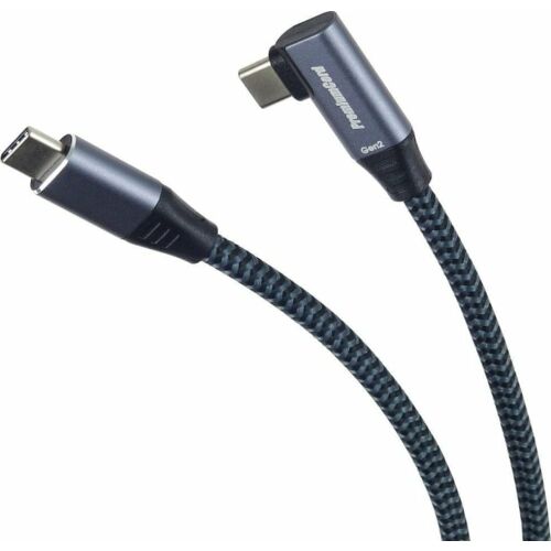 Premiumcord USB-C - USB-C kábel, 3.2 Gen 2, 60W, 20Gbit/s, szögletes csatlakozó