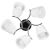 Activejet AJE-EMILY 5P Deckenleuchte mit fünf weißen Schirmen