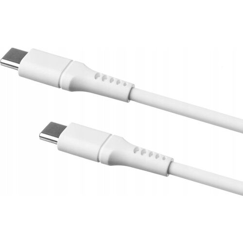 Suport FixeduSB-C/USB-C și PD, 1,2 m, USB 2.0, 60 W, alb