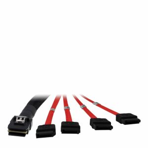 Inter-Tech SFF 8087 - SATA x4, 1m, Czerwony (88885301) 141900053 - Kabel danych