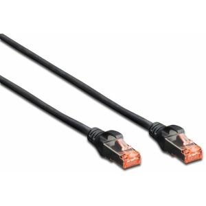 Digitus Patchcord CAT6, S-FTP, 1m, czarny, 10 sztuk (DK-1644-010-BL-10) 133258055 - Kabel