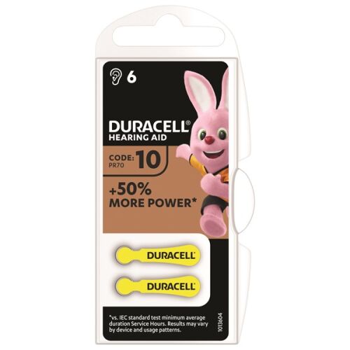 DURACELL AKKUMULÁTOR HALLÓKÉSZÜLÉK 10 BUBORÉKFÓLIA* 6 142616929