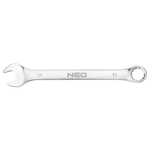 Neo 11mm Kombinált csavarkulcs, villás és gyűrűs kulcs, márkalogó - Villáskulcs