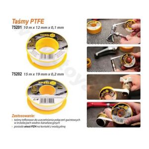 Vorel 75202 teflonszalag, hossza 15 m