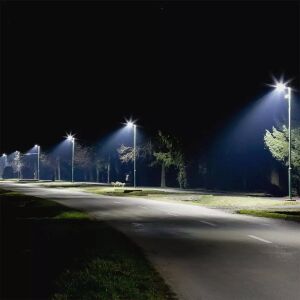 Corp de iluminat stradal 100W 6400K 10000lm SAMSUNG LED 5 ani garanție Gri 215301 133264991 - Lămpi stradale