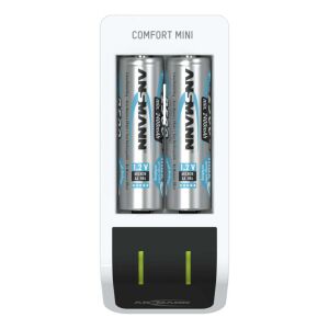 Ansmann Comfort Mini ładowarka z 2 bateriami AA Mignon 2100 mAh 136186770 - Ansmann