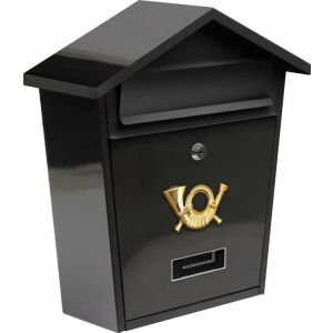 Vorel 78580 fekete acél postaláda zárral és két kulccsal - Vorel