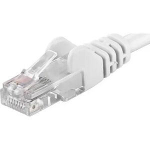 PremiumCord RJ45-RJ45 Cat.6 UTP patch kábel, 0.5 m, fehér, teljesen réz, 26AWG 133266908 - PremiumCord